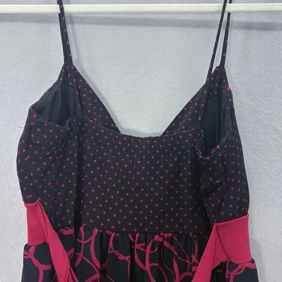 VTG 90's/Y2k My Michelle Babydoll Dress SZ Medium Black Red Whimsigoth Fairy - Picture 5 of 10